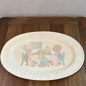 Precious moments “We Gather Together Ask The Lord’s Blessing” Serving Platter